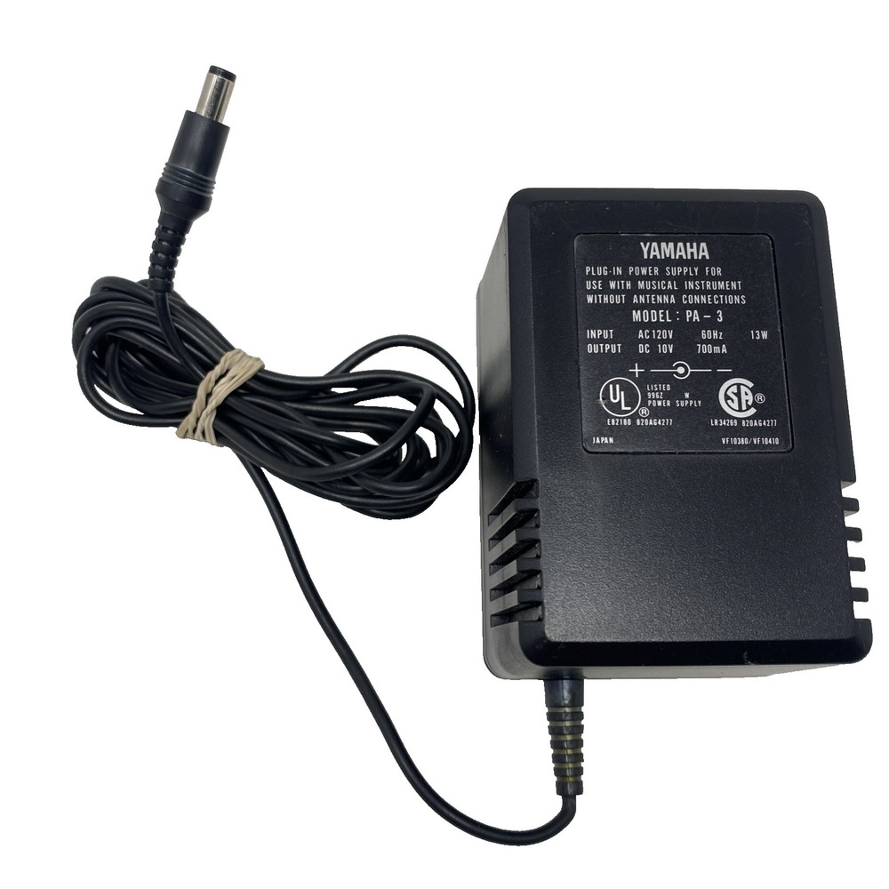 Vtg Original Yamaha PA-3 Power Supply Adapter AC 120V DC 10V H3B0 Japan - Works!